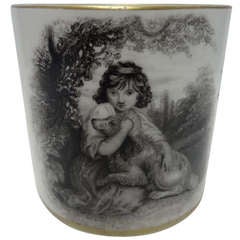 Staffordshire Porcelain Christening Mug