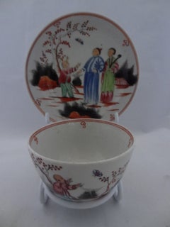 Porcelain Tea Bowl and Saucer Butterfly Pattern 421