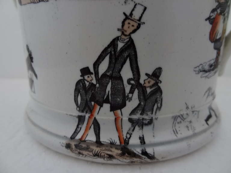 19th Century Staffordshire | Loving Cup | Frogs Mug