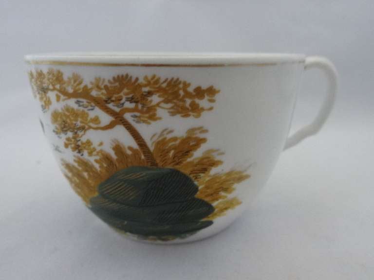 English Peover Porcelain Cup and Saucer For Sale