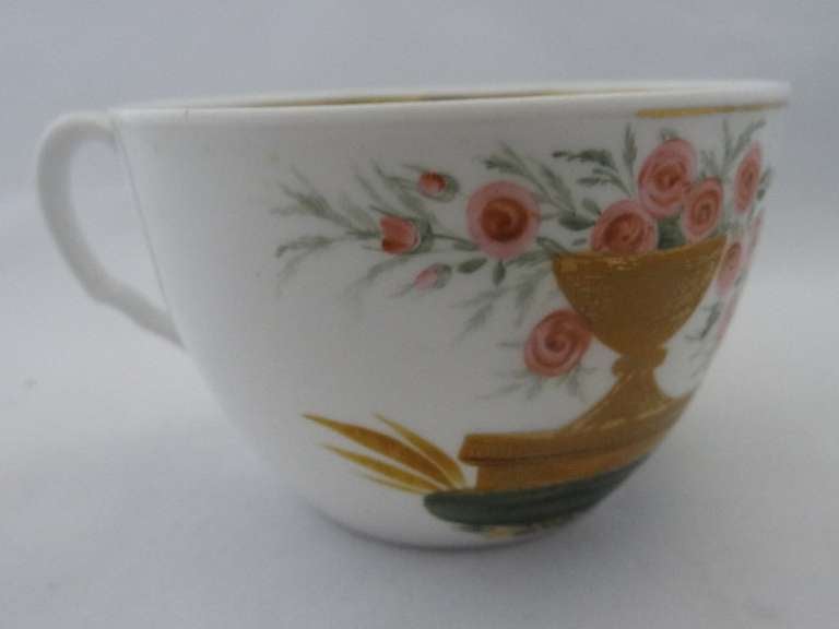 19th Century Peover Porcelain Cup and Saucer For Sale
