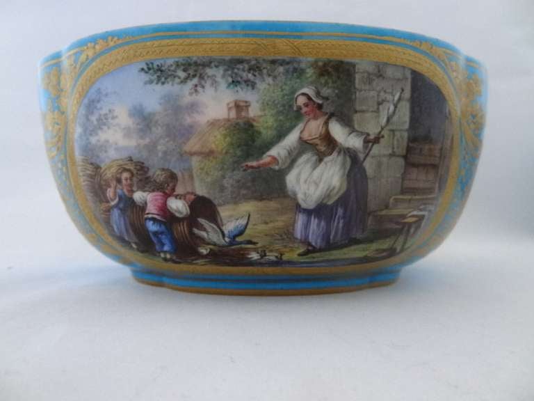 18th Century and Earlier Sevres Porcelain Ornamental Tureens For Sale