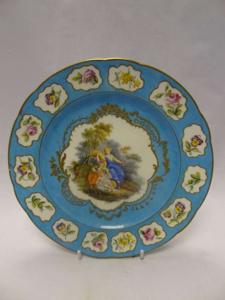 Sevres Porcelain Ornamental Cabinet Plate