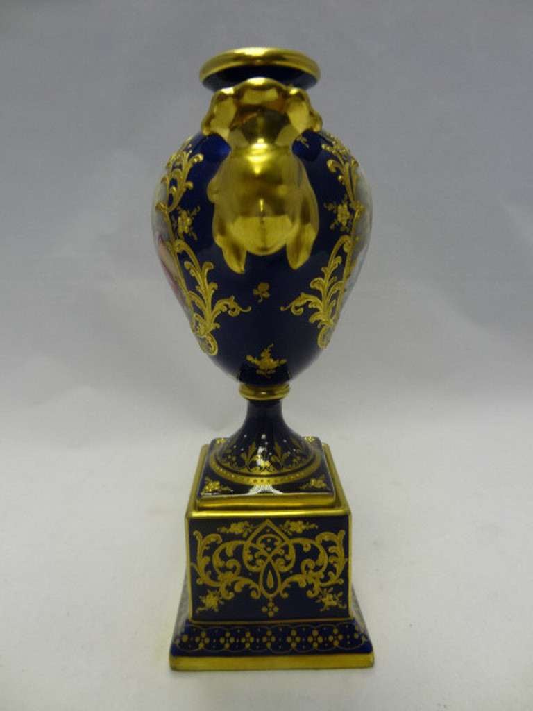 Royal Vienna Style Porcelain Vase signed Hurrer For Sale 1