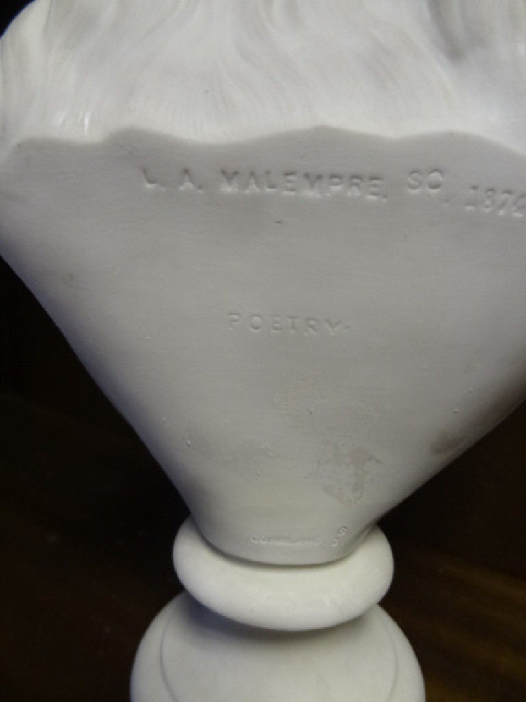 Copeland Parian Ware Bust of the Muse 'Poetry' 1