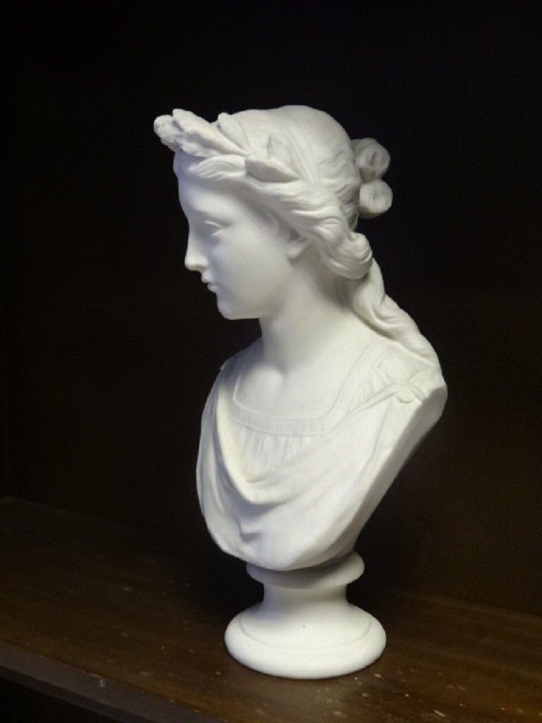 Copeland Parian Ware Bust of the Muse 'Poetry' 2