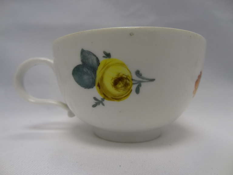 Marcolini Meissen Pair Breakfast Cups and Saucers In Excellent Condition For Sale In Leeds, GB