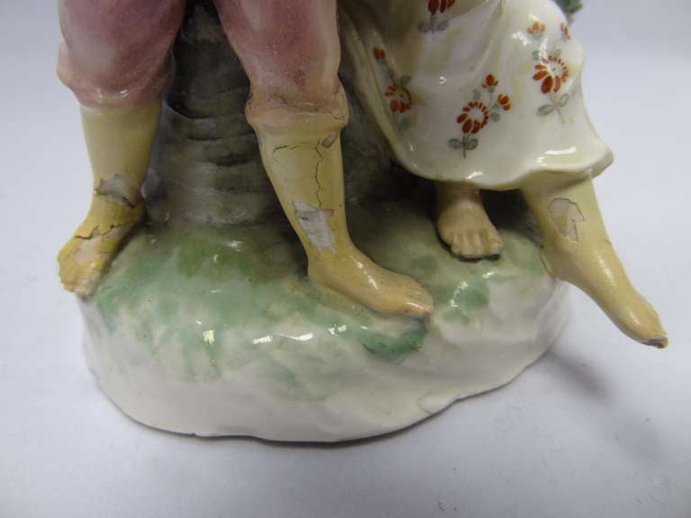 German Frankenthal Porcelain Figure Grouping 1778 For Sale