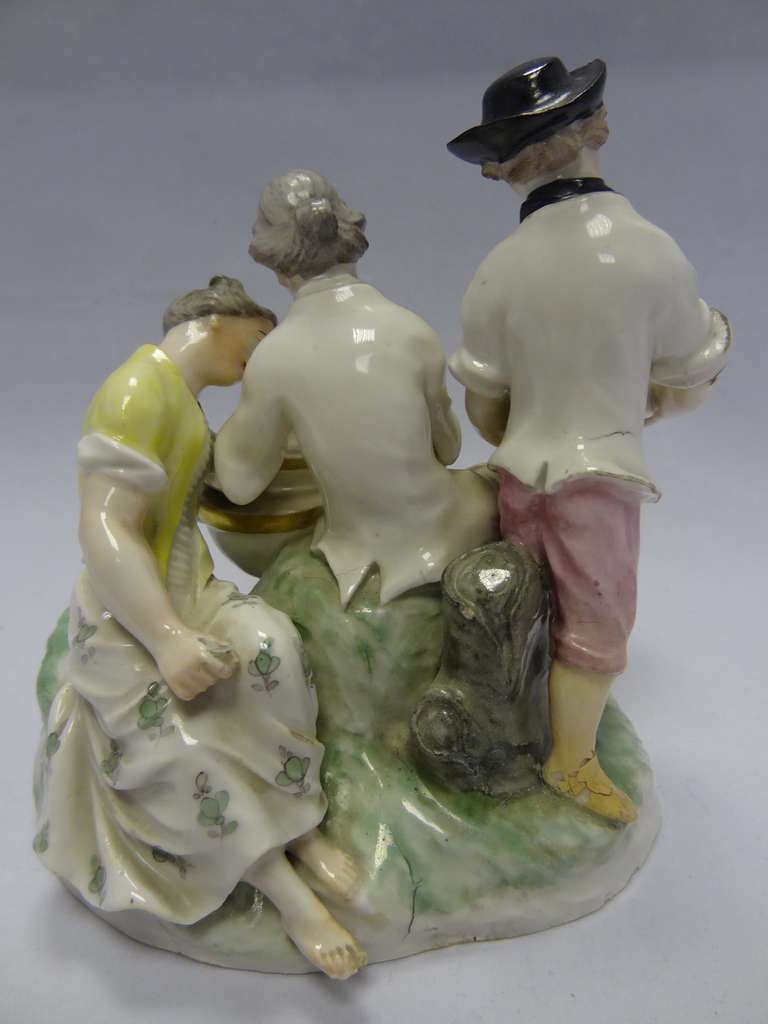 Frankenthal Porcelain Figure Grouping 1778 In Good Condition For Sale In Leeds, GB
