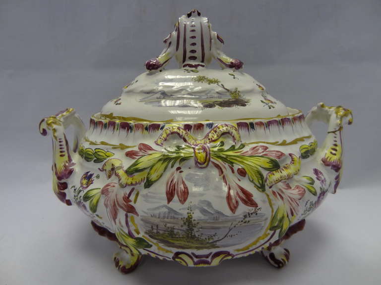 French Veuve Perrin Faience Tureen with Cover