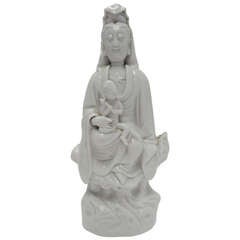 Denua Porcelain Guanyin Figure from Kangxi Period