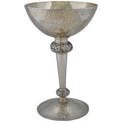 Wakely and Wheeler Arts and Crafts Silver Goblet