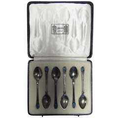 Liberty Enamelled Silver Spoons