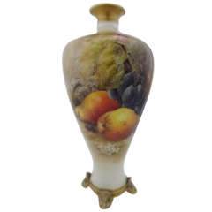 Antique Royal Worcester Porcelain Vase by Ricketts