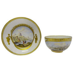 Cup and Saucer with Scenic Views