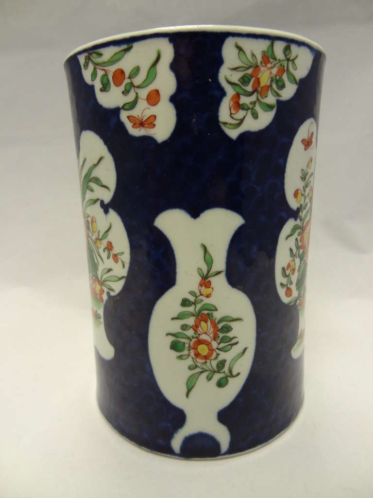 English A Worcester Polychrome Tankard in the Kakiemon Style circa 1770
