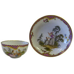 Meissen Cup and Saucer, Academic Period