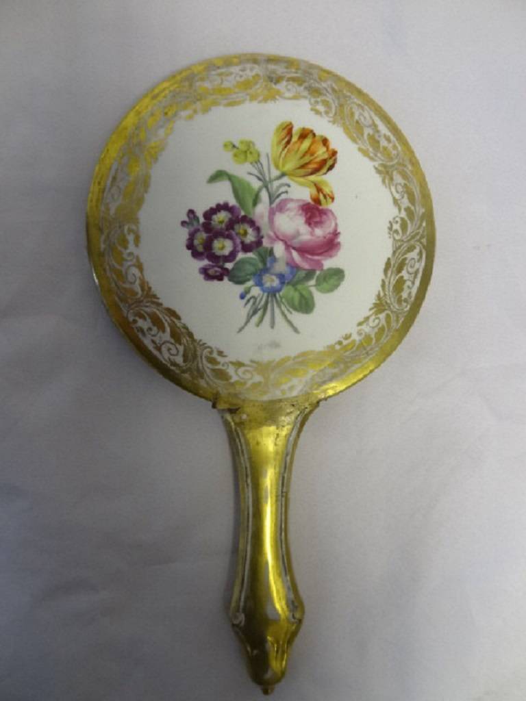 Continental Hand Mirror c.1870 provenance Dowager Duchess of Devonshire