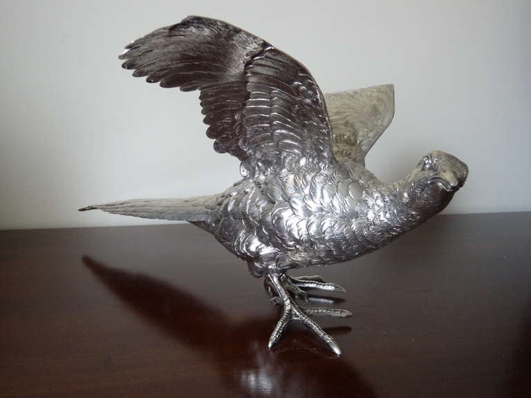 Neresheimer Silver Pheasant 1913 Provenance Chatsworth House Attic Sale For Sale 1