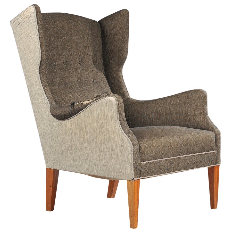 Wingback Chair by IM Christensen For Sale
