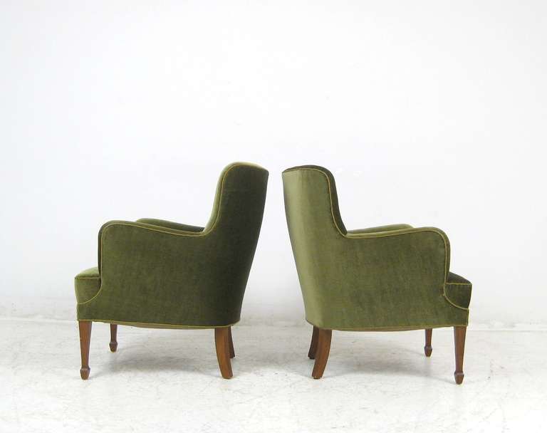 Danish Frits Henningsen Armchairs, Circa 1930 - 1950