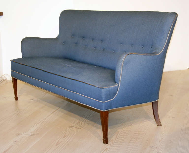 Scandinavian Modern Frits Henningsen Sofa, circa 1930-1950