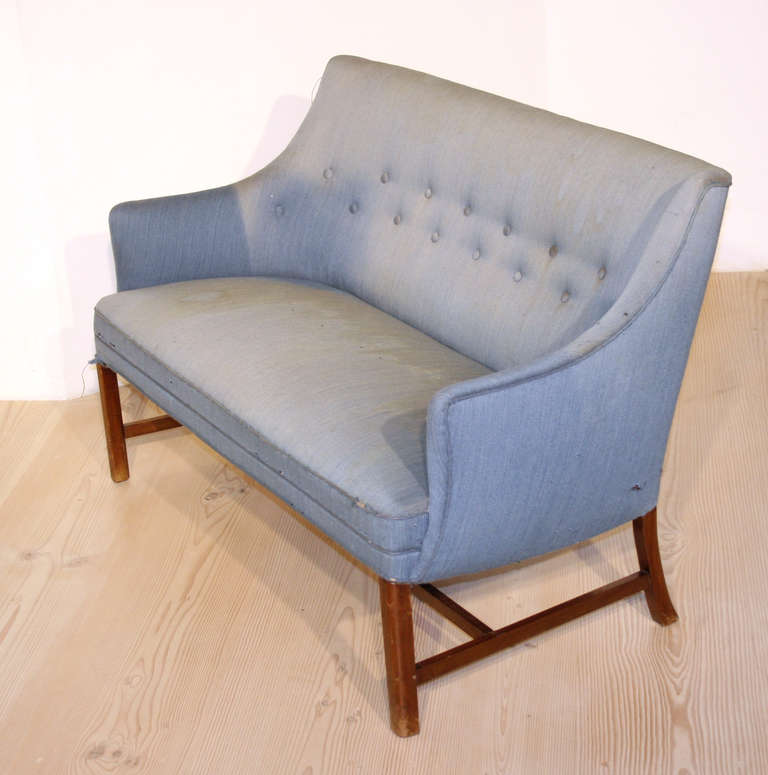 Scandinavian Modern Frits Henningsen Sofa, circa 1930-1950 For Sale