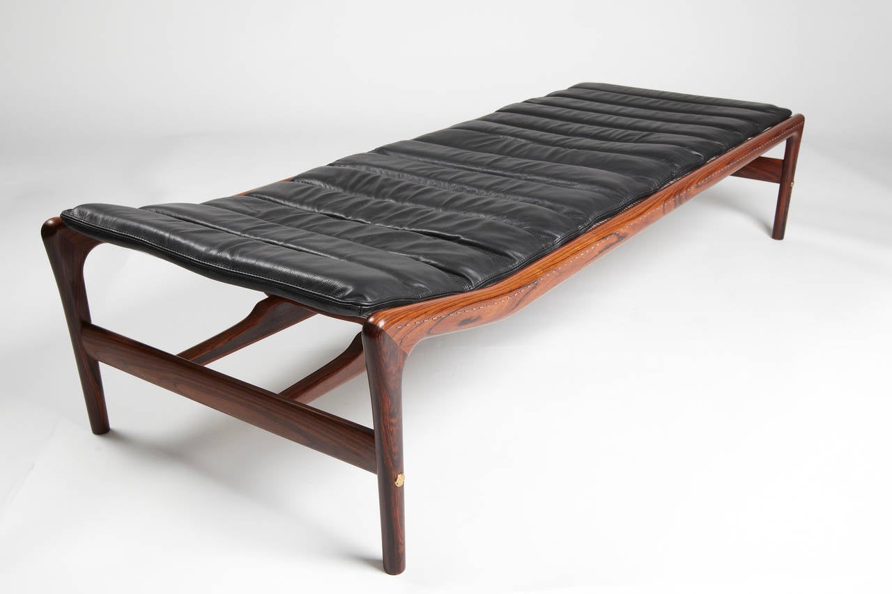 Danish Helge Vestergaard Jensen Rosewood Daybed For Sale