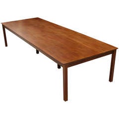 Rud Rasmussen Solid Mahogany Dining Or Conference Table C1940s-50s