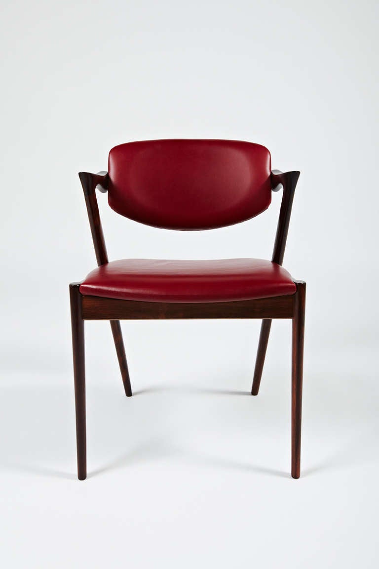 Kai Kristiansen Rosewood Dining Chairs, circa 1957-1970 For Sale 1