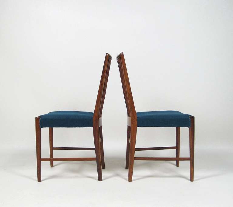 Mid-20th Century Set Of 8 Danish Rosewood Dining Chairs C1950 For Sale