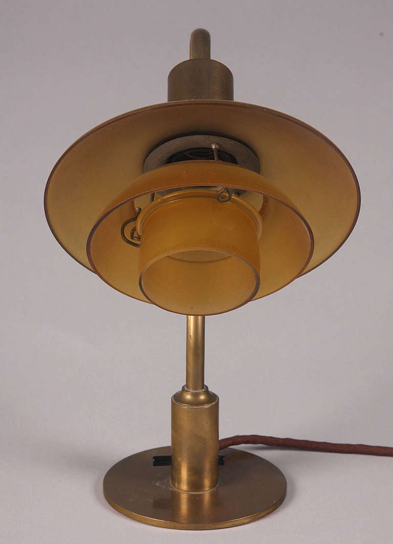 Mid-Century Modern Poul Henningsen Miniature Table Lamp Made 1931-1933 For Sale
