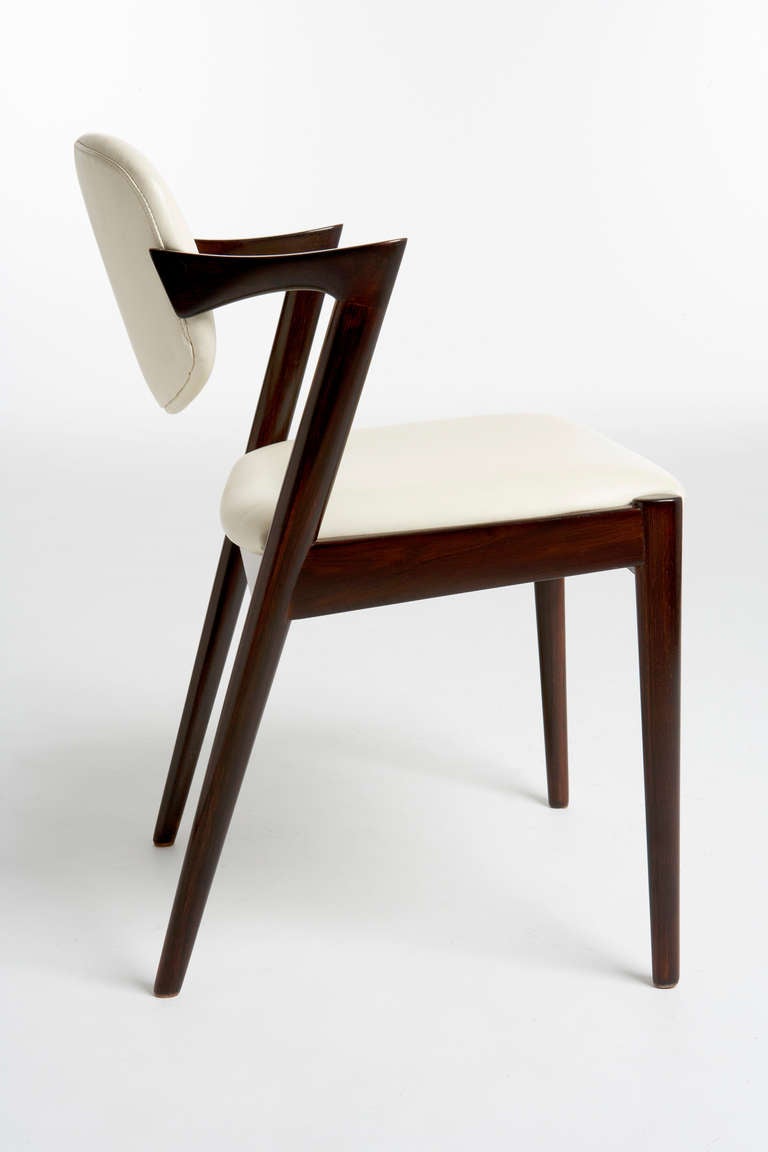 Danish Kai Kristiansen Rosewood Dining Chairs, circa 1957-1970 For Sale