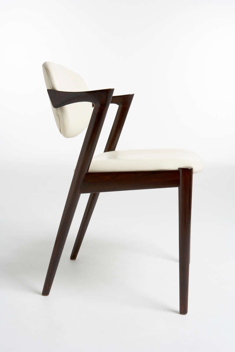 Mid-20th Century Kai Kristiansen Rosewood Dining Chairs, circa 1957-1970 For Sale