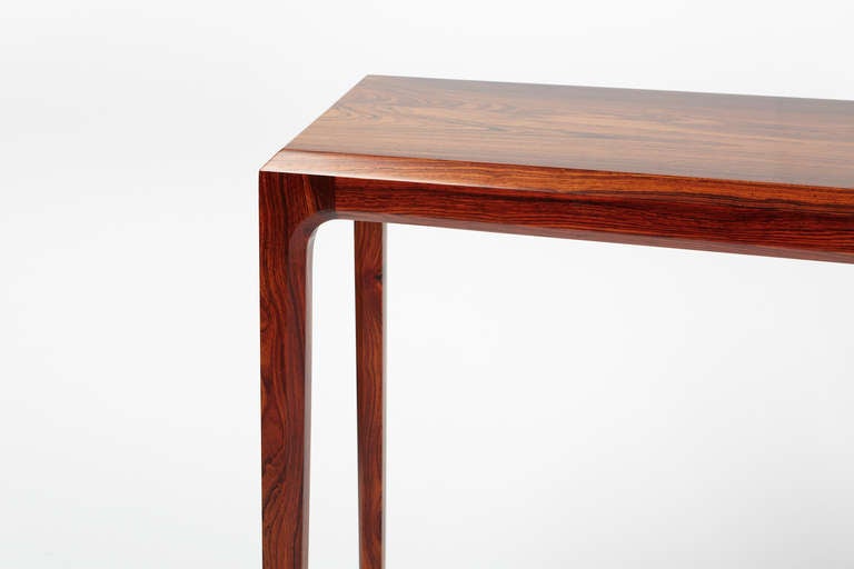 Mid-Century Modern Pd60 Console Table In Solid Costa Rican Rosewood