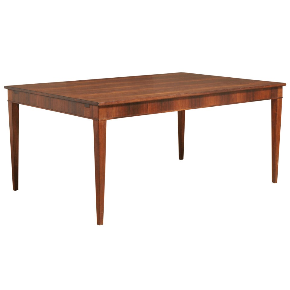 Frits Henningsen Rosewood Dining Table, circa 1950 For Sale