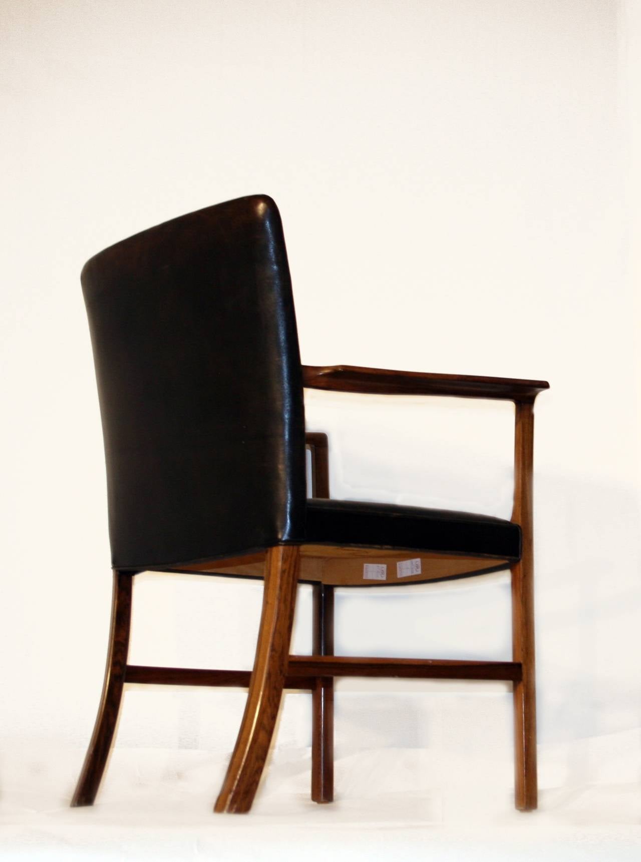 Ole Wanscher Rosewood Desk Chair, circa 1950 In Good Condition For Sale In London, GB