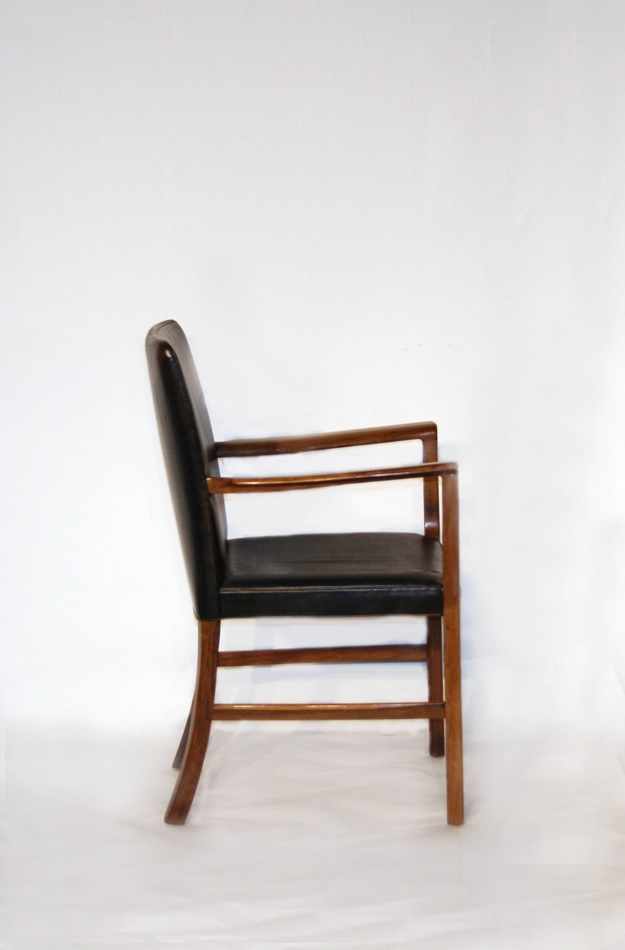 Danish Ole Wanscher Rosewood Desk Chair, circa 1950 For Sale