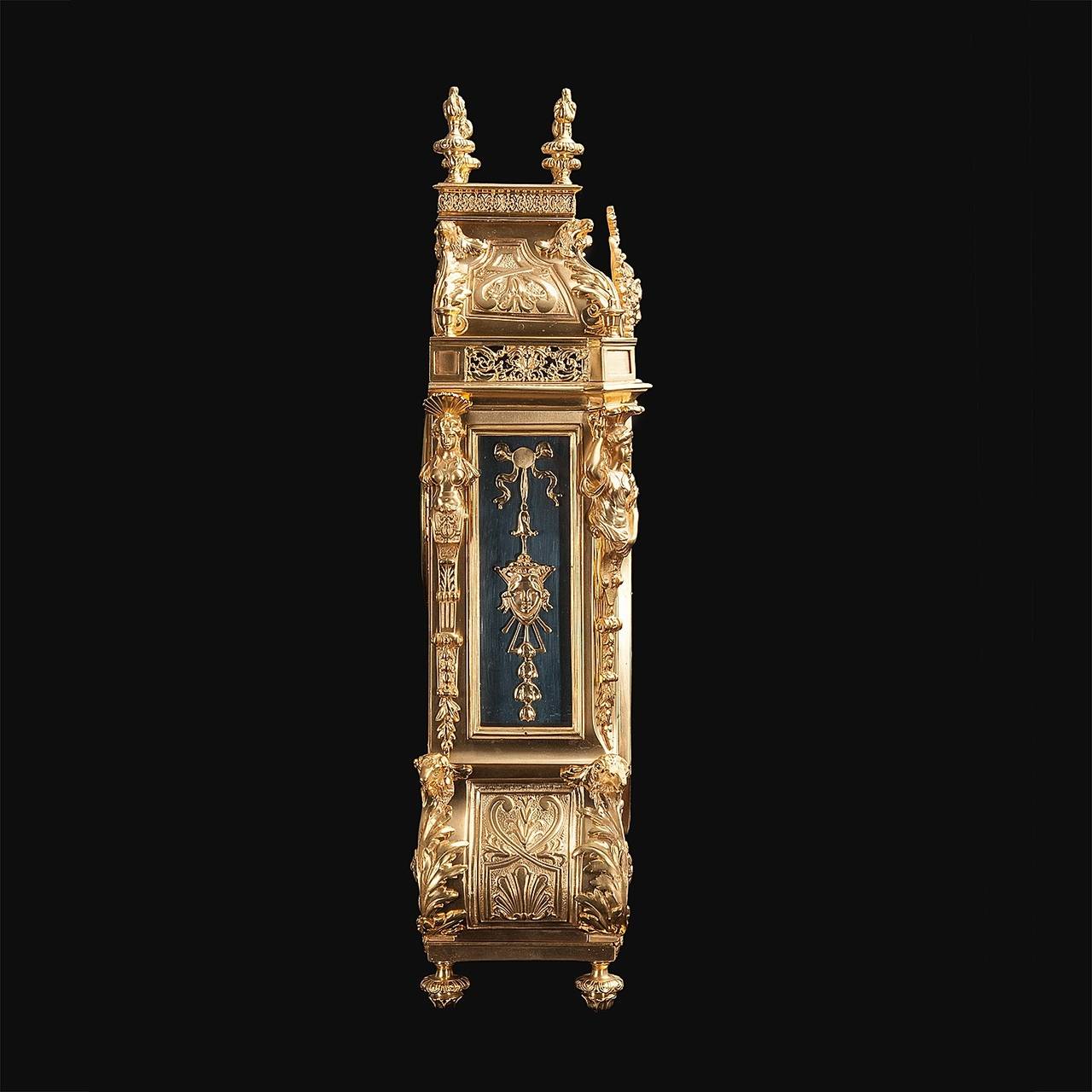 Mid-19th Century Pendule Style Louis XIV Lerolle Fres Paris For Sale