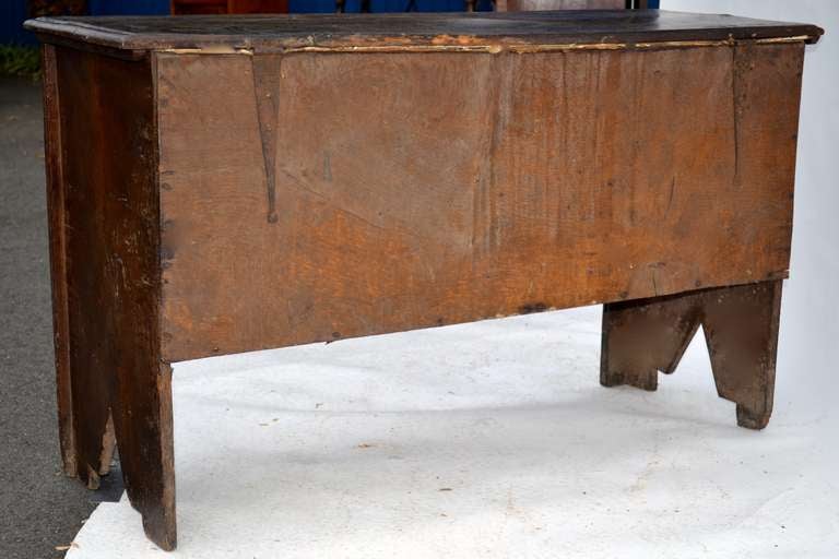 17th Century Tall English Oak Coffer For Sale 6