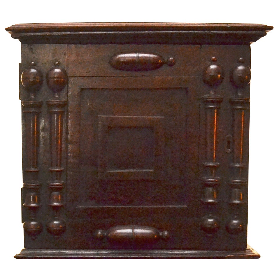 18th Century English Spice Box with Interior Drawers For Sale