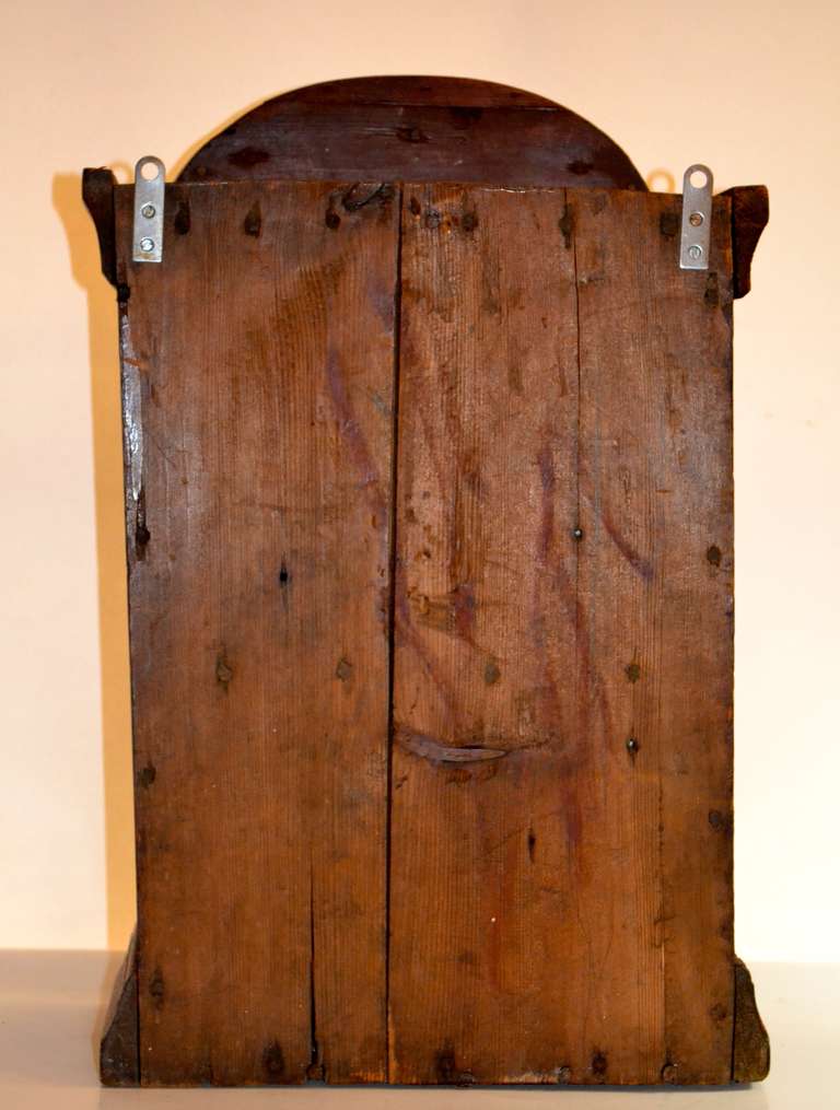 Small Early 19th Century Painted Swedish Hanging Cabinet from Dolana For Sale 6