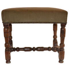 Small French Early 19th Century Turned Stool