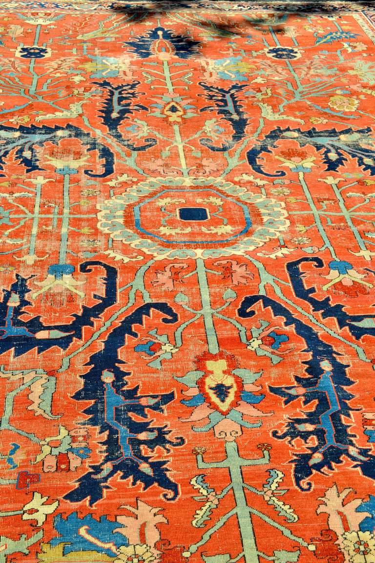 19th Century Serapi Carpet In Good Condition In Richmond, VA
