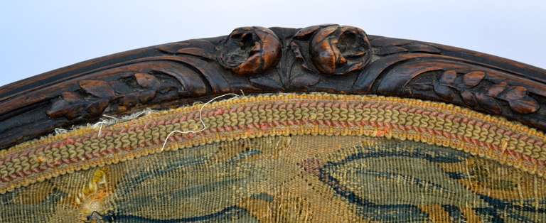 Mid 18th Century Bergere with Flemish Tapestry For Sale 3