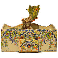 Antique Early 19th Century French Faience Inkwell