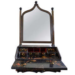 Early 19th Century English Lacquer Dressing Mirror
