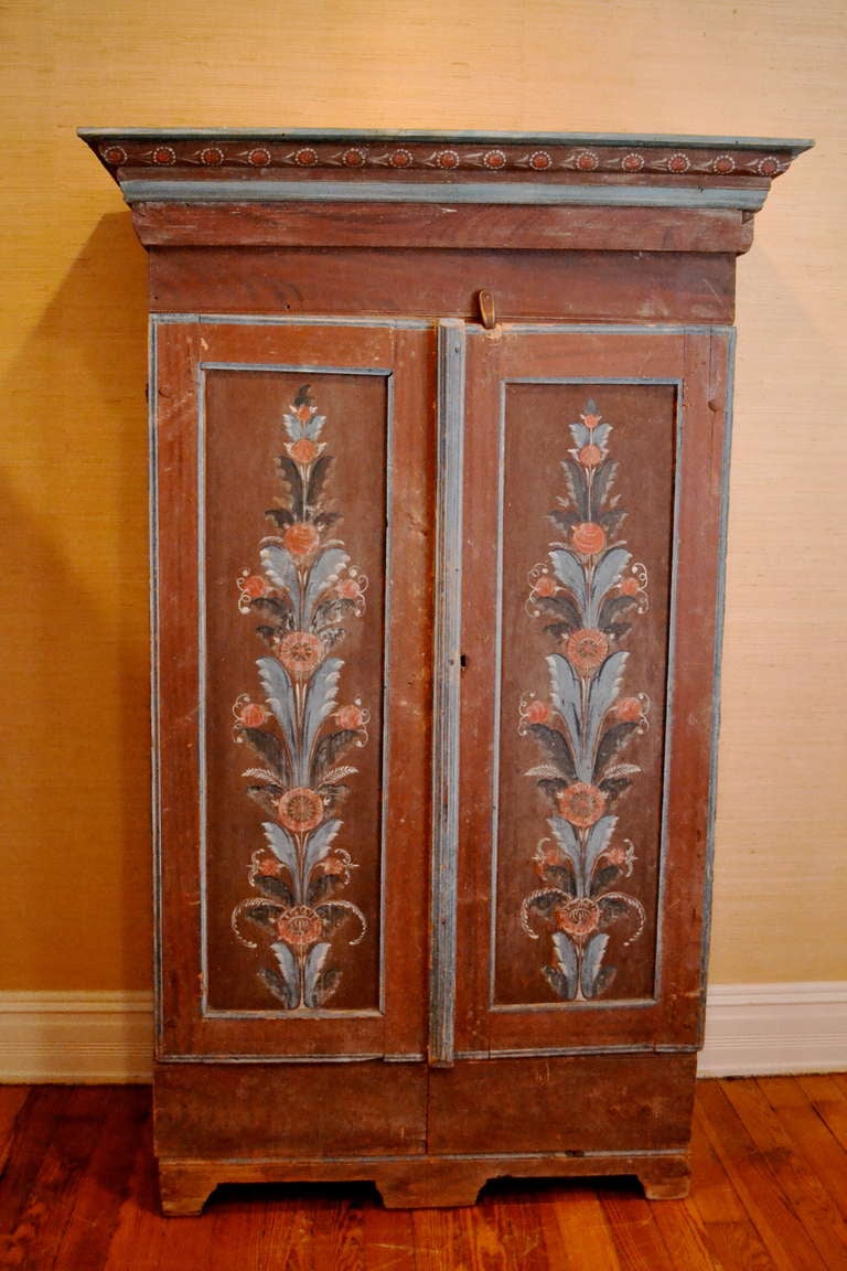 Early 19th Century Swedish Painted Cabinet