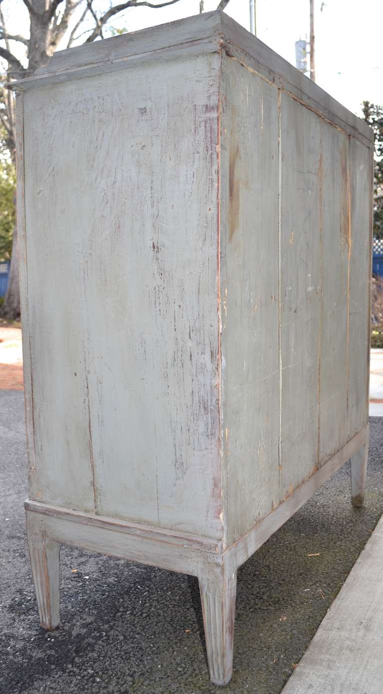 Early 19th Century Painted Gray Swedish, Gustavian Cabinet/Buffet For Sale 2