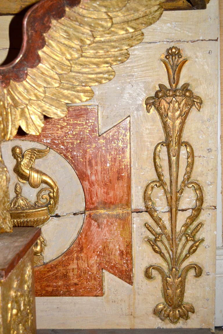 Early 18th Century Gilded, Carved and Painted Console In Good Condition For Sale In Richmond, VA